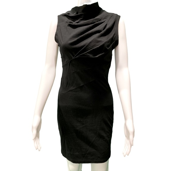 NWT RtA Black Holly Twisted Jersey Mini Dress - Sz 4 - Picture 3 of 9